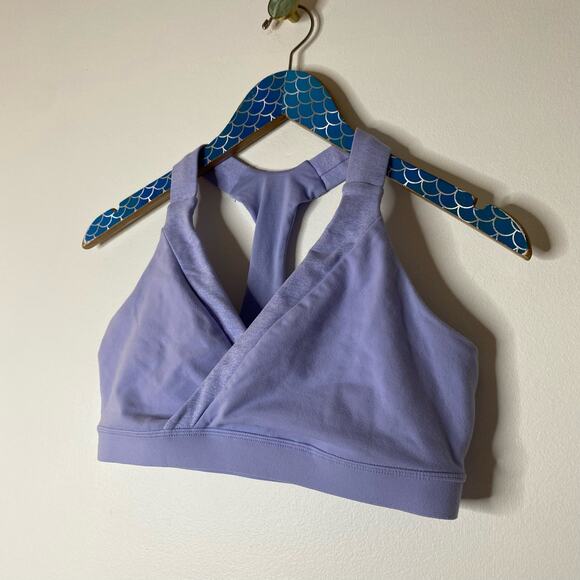 LULULEMON Periwinkle Racerback Crossfront Neckline Sports Bra - Picture 3 of 7